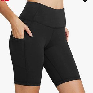 New BALEAF Women's 8"High Waist Shorts Yoga, Running